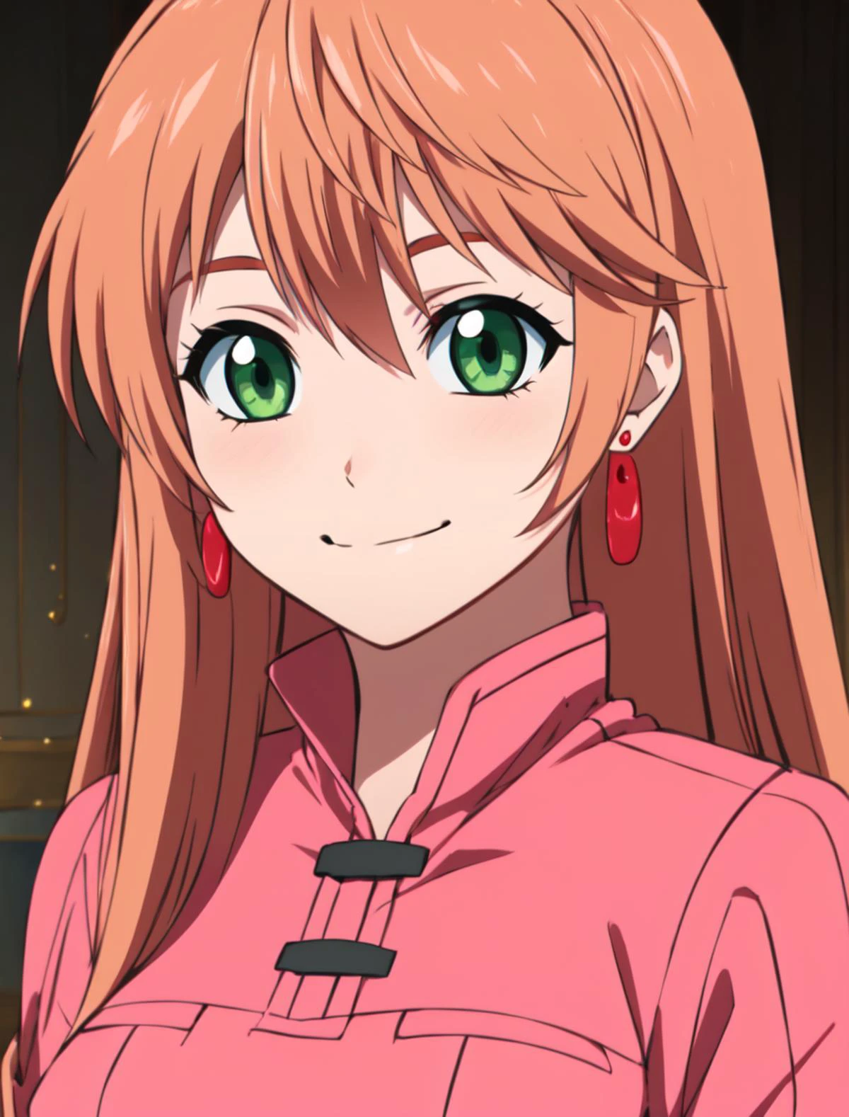 masterpiece, best quality,
<lora:remerciernike.sd15.v2:0.75>
remerciernike, pinkdress, green eyes, red earrings,
light smile,