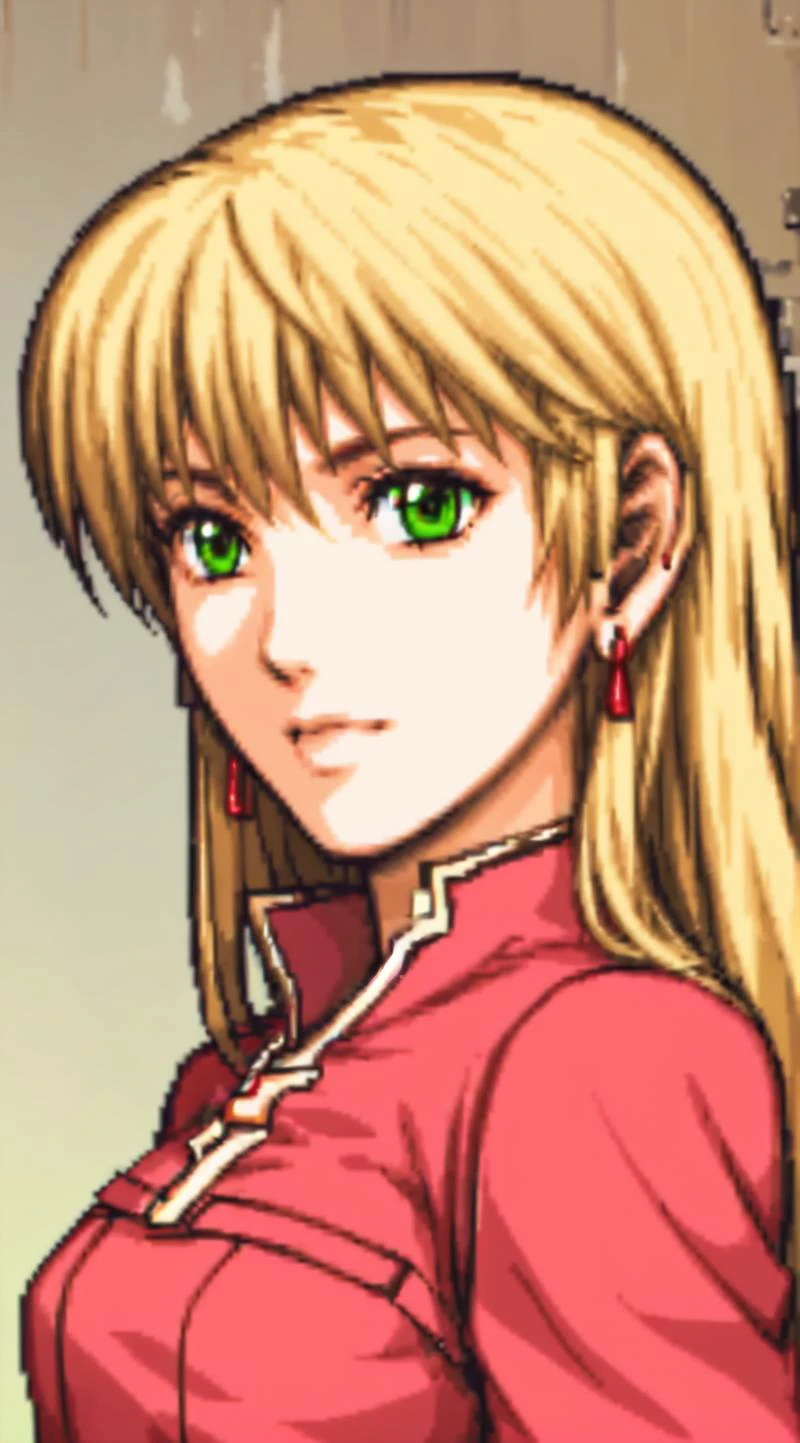 masterpiece, best quality,
<lora:remerciernike.sd15.v1:0.65>, remerciernike,
red earrings, green eyes, blond hair,
1girl,solo
pinkdress,
<lora:gbaportrait:0.7> gbaportrait