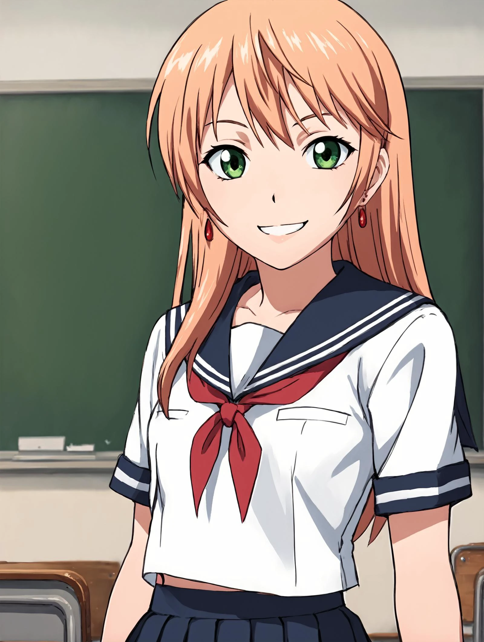 score_9, score_8_up, score_7_up,
<lora:remerciernike.pony.v2:0.75>
remerciernike,
1girl,solo,
school uniform, serafuku, sailor collar, skirt,
classroom, light smile,