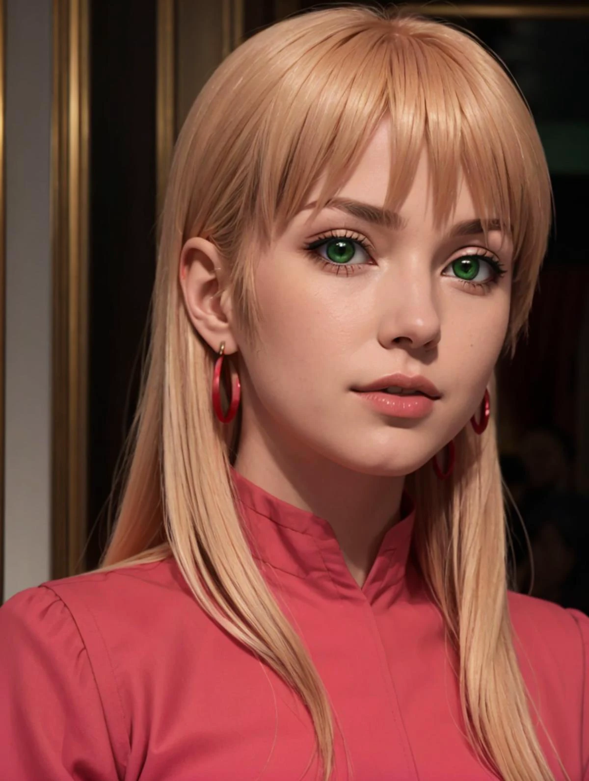masterpiece, best quality,
<lora:remerciernike.sd15.v1:0.55>, remerciernike, pinkdress
red earrings, green eyes, blond hair,
1girl,solo