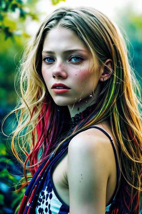 romantic style, dramatic, emotional, nature, highly detailed, realistic photo of <lora:sd15_BeritBirkeland_locon_48_v1-000012:1> BeritBirkeland, ink splash, colorful,