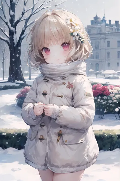 ((((masterpiece:1.2),(best quality),(perfect anatomy),(best detailed),(best background),(perfect hands))))|||||,
(((character focus))),|||||,
(((cute girl,(6 years old:1.4),child,shiny skin,small eyes))),|||||,
(((lovely big eyes,cute eyes,red eyes,(white hair:1.4)))),|||||,
(((winter cloths,thick jacket))),|||||,
(((garden,flower,winter,snow))),|||||,
((((look at viewer:1.3),happy))),
<lora:Cute Gothic Fashion1_1:0.8>
BREAK