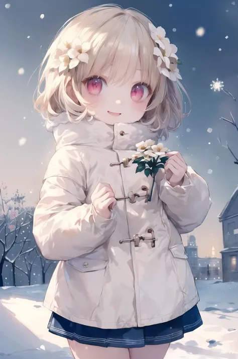 ((((masterpiece:1.2),(best quality),(perfect anatomy),(best detailed),(best background),(perfect hands))))|||||,
(((character focus))),|||||,
(((cute girl,(6 years old:1.4),child,shiny skin,small eyes))),|||||,
(((lovely big eyes,cute eyes,red eyes,(white hair:1.4)))),|||||,
(((winter cloths,thick jacket))),|||||,
(((garden,flower,winter,snow))),|||||,
((((look at viewer:1.3),happy))),
<lora:Cute Gothic Fashion1_1:0.8>
BREAK