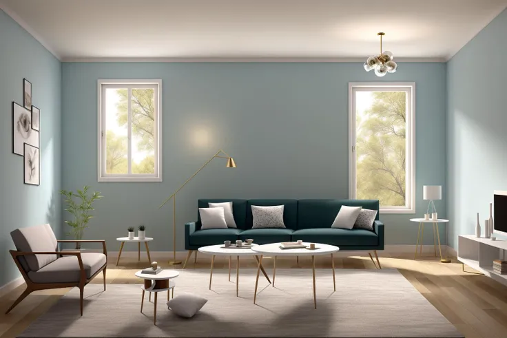 In a modern living room designed by renowned architects, the sleek lines and minimalist aesthetics come to life in a digital illustration reminiscent of M.C. Escher's mind-bending art. The room's intricate geometry, furniture placement, and interplay of light and shadow create an illusion of endless space and complexity. The color temperature leans towards cool tones, enhancing the sense of contemporary elegance. Faces of imaginary occupants reveal a mix of awe and contemplation, perfectly complementing the surreal atmosphere. The lighting is soft, casting subtle gradients across the surfaces, contributing to the dreamlike ambiance