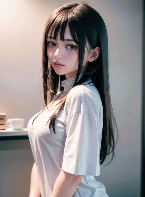 (realistic:1.4), best quality, ultra high res,
4k, instagram,
higly detailed,
(wearing white shirts:1.3),
full body shot,
VirtualGirl-Aim, medium breasts, straight hair, long hair, black hair, black eyes, crystal pendant,
<lora:virtualgirlAim_v20:0.5>
