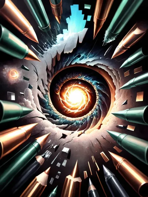 bullet storm <lora:illusionix:1> illusionix