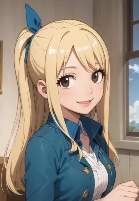 (Photo:1.3), highdetail, <lora:Lucy_Heartfilia:0.8>, Lucy_Heartfilia, smile, (masterpiece, best quality, detailed:1.3)
