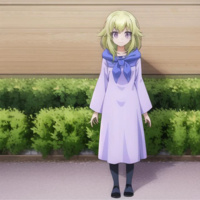 agastya-akashic, , green hair, full body, solo, 1girl, outdoors <lora:agastya-akashic-000007:0.9>