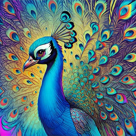 score_9, score_8_up, score_7_up, score_6_up, score_5_up, score_4_up, 
peacock,  no humans, bird, colorful, beak, animal focus, solo
, <lora:peacock_pony:0.8>