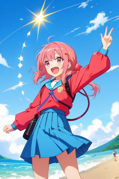 <lora:Rabbit_Shirosaki Hana:.7> "Hana Shirosaki", charging, yelling