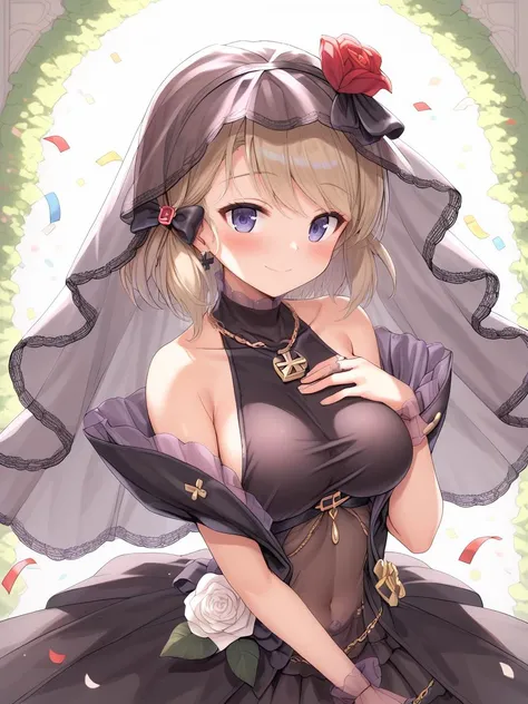 score_9, score_8_up, score_7_up, score_6_up, score_5_up, score_4_up, anime,
BREAK
1girl, z23 \(azur lane\), azur lane,
BREAK
happy smile, cowboy shot, black wedding dress, Chapel, confetti, hand on own chest,
<lora:z23_XL_pony_bf16_v1:1>, wedding dress