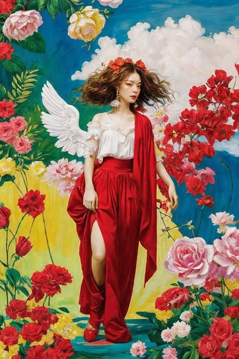 1girl, masterpiece, official art, unity 8k wallpaper, ultra detailed, beautiful and aesthetic, best quality, intricate details, fashion, fashion photography
official art, unity 8k wallpaper, ultra detailed, beautiful and aesthetic, beautiful, masterpiece, best quality, portrait of the most beautiful form of chaos, elegant, a brutalist designed, vivid colours, romanticism, by james jean, roby dwi antono, ross tran, francis bacon, michal mraz, adrian ghenie, petra cortright, gerhard richter, takato yamamoto, ashley wood, atmospheric, a girl with white doves and red roses, ((symmetry)), (limited color palette), extremely lush and colorful hair, (full body:1.3)