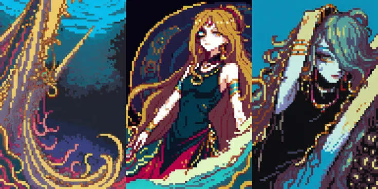 make a pixel art boat