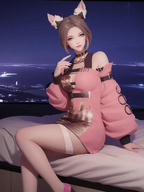 In the game, ninjas are divided into 5 levels,Each level has its own associated attributes,During battles, players can upgrade their levels in relevant ways,But many friends don't know how to operate,Then the following editor will share with players the ninja star ascension method,For details, please click on the link below。a close up of a anime cat girl streaming on the computers looking back eating a snack, anime moe artstyle, ahegao, long gray teal hair, curly hair, brown ayes, anime style 4 k, nightcore, official artwork, top rated on pixiv, anime wallaper, mikudayo, , pixiv, popular on pixiv, anime! 4 k, anime! 4k, high quality anime artstyle, white dress, white pajamas, pink bedroom, bed full of plushies, background, pink gaming chair, calm atmosphere(small young girl full body)、a baby face、Very cute、slim and beautiful、((small :1.2))、The eyes are well drawn、charming eyes、double tail、Wear jewelry and pearls around your neck,Transparent openwork、Deep V、crystal pearl、在Wear jewelry and pearls around your neck,white hair, Showing thighs, bare shoulders, showing clavicle, Yao Liu, barefoot,((whole body))、painful posture