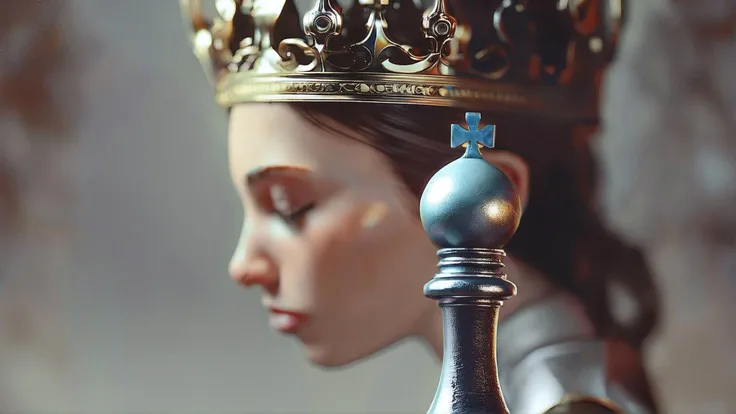 photo, ultra realist 3d render of a king chess piece, omnious, elegant, digital render, unreal engine, depth of field, bokeh, octane render, 8k hd, micro details, by Brooke Shaden, intricate, elegant, highly detailed, centered, digital painting, artstation, concept art, smooth, sharp focus, illustration, artgerm, Joseph Christian Leyendecker, WLOP, Boris Vallejo, Artgerm moody photography, manga cover art, Blender