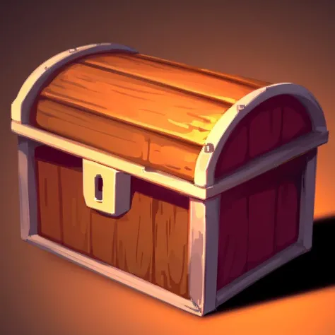 <lora:FantasyIcons_Bags_and_Boxes:0.8>, simple background,
(orange) treasure chest,