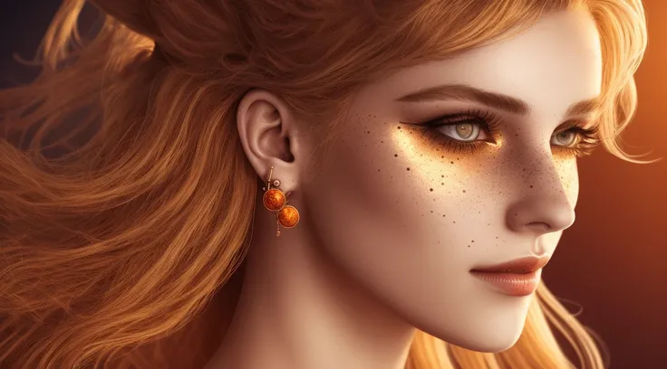 tiktok girl, close up (walking:1.2) blonde_hairs , wavy hair , in steampunk , orange jockey , in cosmos, flying , jewelry, (full_body:1.4), (realistic:1.4), masterpiece, high quality, realistic lighting, center of frame, 8k, hdr, amateur, (freckles:1.1) , photography, amateur