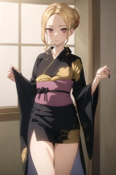 <lora:psoft_my_dress-up_darling_v1.0:1>
1girl, cowboy shot,
kitagawa marin, kimono, single hair bun, forehead, sash,, masterpiece, best quality, highly detailed