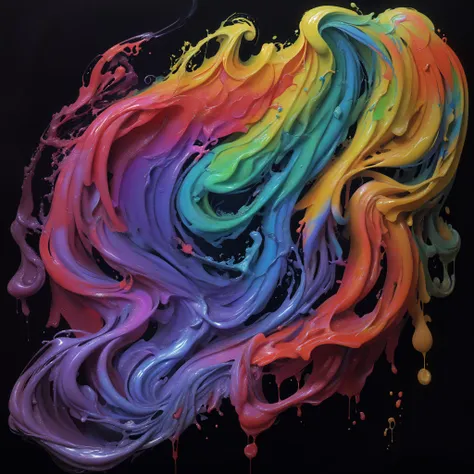 soothing tones, translucent emulsion rainbow liquid colors oil paint, paint synthesis, transparent, diaphanous, transpicuous, gauzy, caustics, subsurface scattering, (CHEMIGRAM), oil painting, oil on canvas art, abstraction, riot of colors, (art by Paul Juno:1.3), fractal, swirl