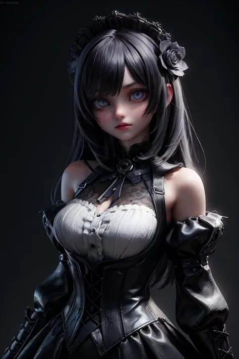 (absurdres,official art,unity 8k wallpaper,ultra detailed,High quality,best quality),unique scary,gothic,dynamic goth hair,punk,(masterpiece:1.6, best quality),(finely detailed beautiful eyes:1.2),(extremely detailed CG unity 8k wallpaper, masterpiece, ultra-detailed,best shadow),(detailed background),(beautiful detailed face, beautiful detailed eyes),High contrast,(best illumination, an extremely delicate and beautiful),
