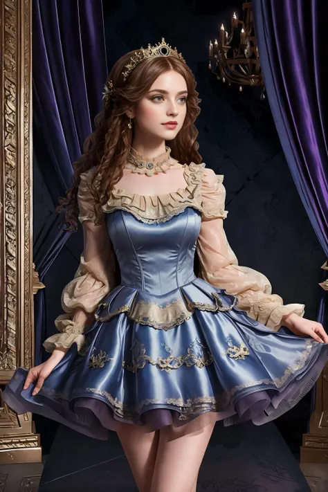 <lora:voldress_v2:1>
masterpiece, highly detailed 8k, best quality, volumetric lighting, volumetric lighting, intricate
1girl in voldress, titian pointy hair , Aerial View, Periwinkle eyes, converse
infernal palace background