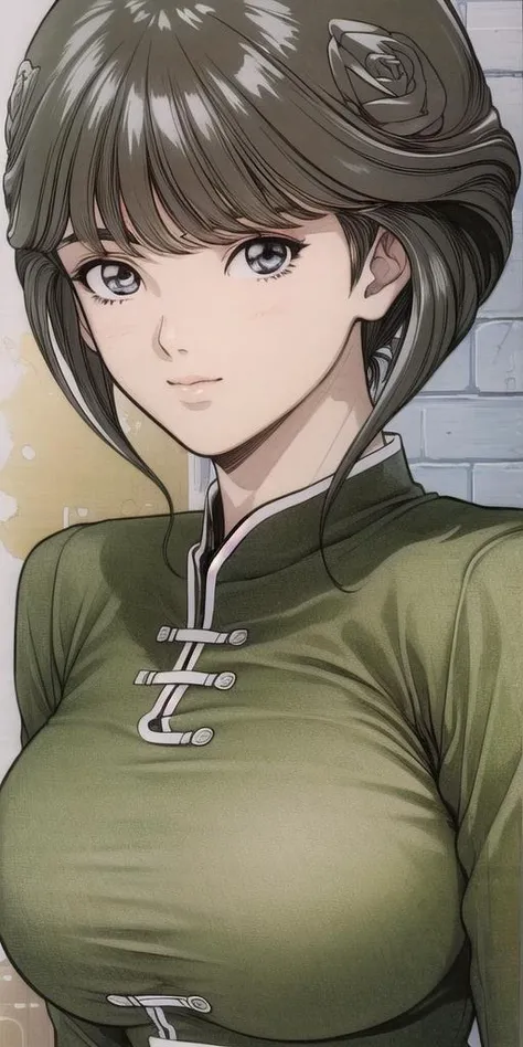 <lora:Amano_AiV3:0.7> amano_ai, huge_breasts, standing, solo, china_dress, masterpiece, best quality, detailed face, detailed eyes, highres,