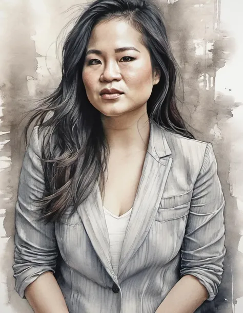 <lora:kmtrstc-000007:1>, kmtrstc,, light natural tones , pencil drawing , watercolor drawing, portrait of a woman, detailed eyes, beautiful , highly detailed, soft color tones, soft lighting, detailed lines, sharp, realistic, brush strokes, light hints of paint drips