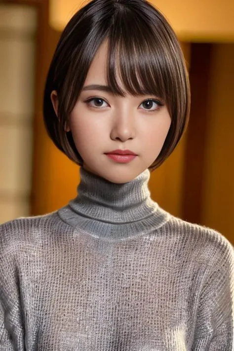 1girl,(wearing turtleneck sweater:1.4),(RAW photo, best quality), (realistic, photo-realistic:1.4), masterpiece, an extremely delicate and beautiful, extremely detailed, 2k wallpaper, Amazing, finely detail, extremely detailed CG unity 8k wallpaper, ultra-detailed, highres, soft light, beautiful detailed girl, extremely detailed eyes and face, beautiful detailed nose, beautiful detailed eyes,cinematic lighting,autumn scenery:1.3,(morning light),perfect anatomy,slender body,smiling, <lora:kozukianju_lora:0.7>