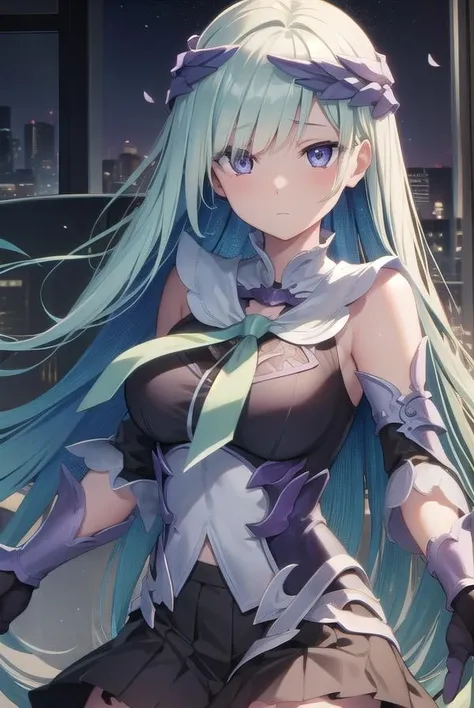 brynhildr, <lora:brynhildr-lora-nochekaiser:1>,
brynhildr, aqua hair, long hair, (purple eyes:1.1),
BREAK armor, black skirt, gauntlets, headpiece, skirt, thighhighs,
BREAK looking at viewer,
BREAK indoors,
BREAK <lyco:GoodHands-beta2:1>, (masterpiece:1.2), best quality, high resolution, unity 8k wallpaper, (illustration:0.8), (beautiful detailed eyes:1.6), extremely detailed face, perfect lighting, extremely detailed CG, (perfect hands, perfect anatomy),