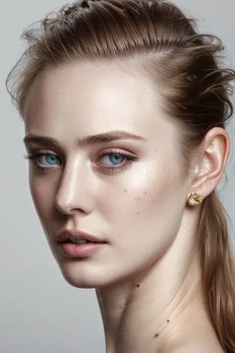 portrait of young sks woman, topless, slick hair, oiled skin, grey background, closeup,
masterpiece, best quality, sharp focus, 8k highres, ultra-detailed,
<lora:CR-DeborahAnnWoll-malcolmrey:1.0>