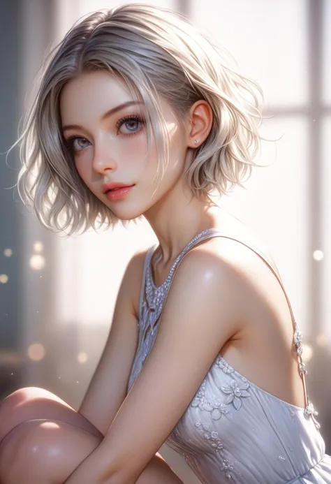 zPDXLrl,score_9, score_8_up, score_7_up, A hyper realistic ultra detailed photo of beautiful woman,
themed highly detailed hair ,
platinum blonde  hair,
ultrarealistic, cute, petite body, perky boobs,
<lora:perfect-eyes:0.8> eyes, perfecteyes,
from side ,
face focus  ,
looking at viewer,
 ,
kneeling  ,
1940's Tea Length Day Dress themed setting,  detailed and intricate environment, detailed outfit, 
hands hidden, dynamic weather,