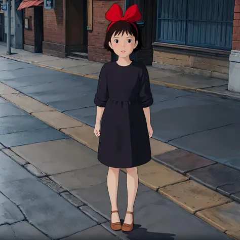 <lora:Kiki003:0.7>,<lora:add_detail:0.8>,<lora:boldline:-0.8>,<lora:noline:0.3>,
Kiki,1girl,
hair bow,
black dress,
brown footwear,
full body,standing,city,
