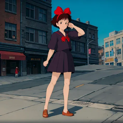 <lora:Kiki003:0.7>,<lora:add_detail:1>,<lora:boldline:-0.8>,<lora:noline:0.3>,looking at viewer,smile,hand up,
Kiki,1girl,
short hair,
brown hair,
black eyes,
hair bow,
full body,standing,city,
serafuku,pleated_skirt,sock,loafers,