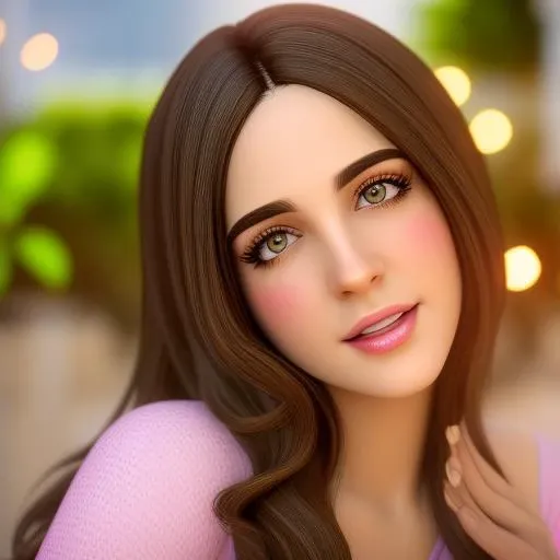 1girl,closed mouth,pyuuki, brown hair, best quality, cuban,cute,looking at viewer,gorgeous female, beauty,shiny skin,porous skin texture, depth of field, highly detailed,8k, cinematic,lighting,colorful,hyper detailed