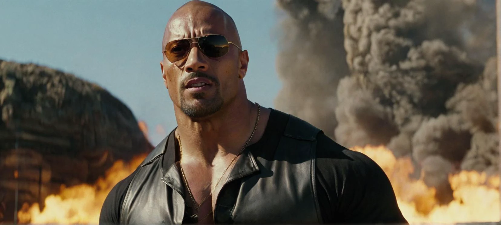 A cinematic film still of a
An epic cinematic film still of Dwayne Johnson in the movie Blade