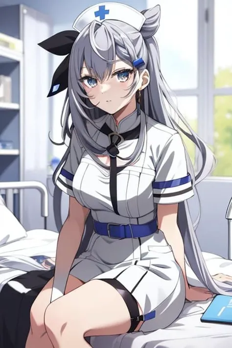 vestia zeta  as a nurse in hospital , anime style <lora:Vestia Zeta Locon:0.7>, masterpiece, best quality, masterpiece