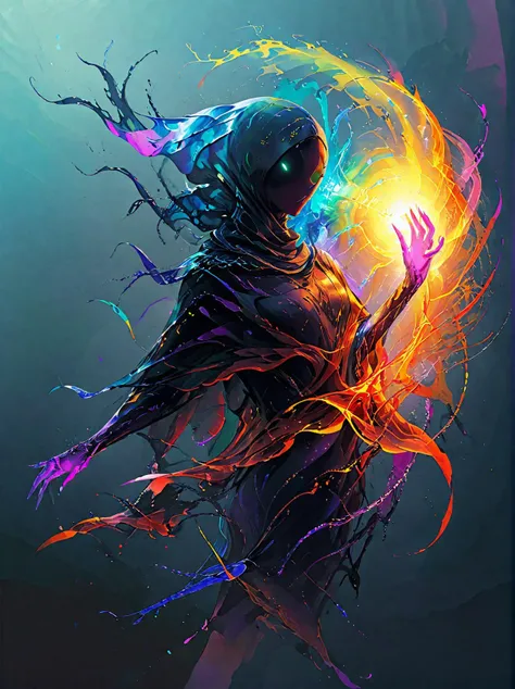 artnthrmg, fluid creature, energy, colorful, gradient background, cloak, magic,
<lora:artfullyNETHERMAGE:0.8>