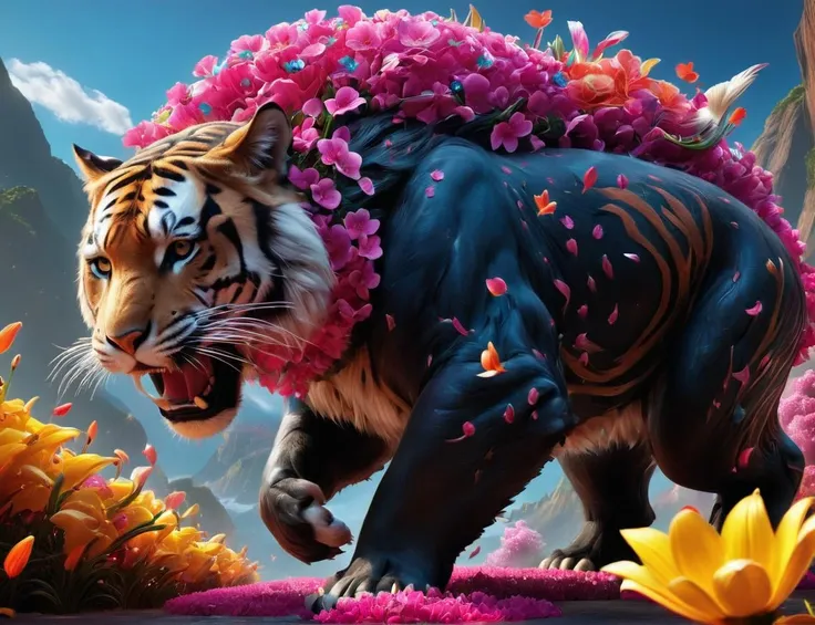 animal, <lora:betmd2-step00000250:0.8>,betmd,masterpiece,epic,cinematic,flowers,epic,16k,levanders,colorful,(photoreal,realistic)