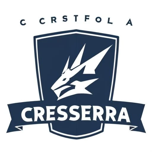 Black and Purple football team crest based on the name Força Ludovicense
