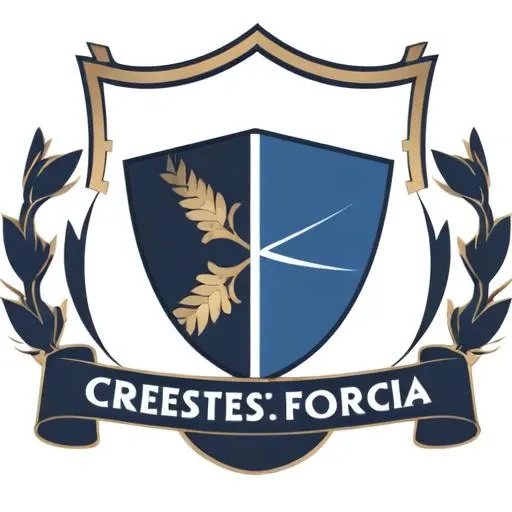 <lora:crestlora:1>, crestlora, logo, crest