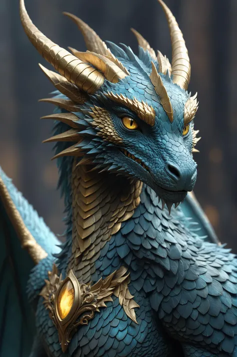 Male shapeshifter dragon with golden matte scales. Labradorite-colored eyes. Realistic. Abstract art. Realistically drawn art. Concept art. 8K. Urban Fantasy.