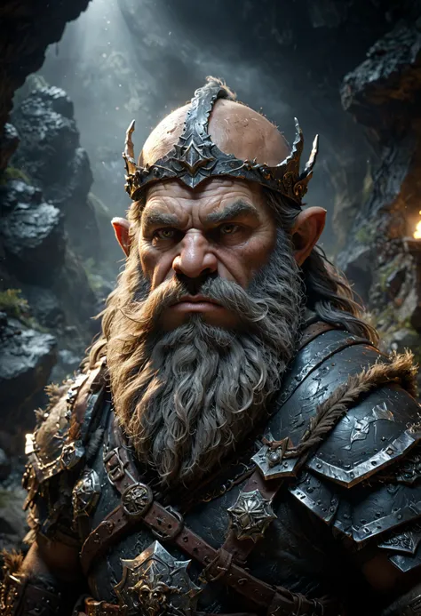 Ultra realistic (Dwarfs king:1.2) portrait, misty dark atmosphere, (cave background:1.2), (dust particles:1.2), professional photography, light rays, insane detail, extreme detail, high poly, hdr, ambient occlusion, art-full.
BREAK
dark intense black, dark theme, dynamic lighting, (soft shadows), (sharp focus), (photo realistic), extreme details, uhd, 8k, <lora:xl_more_art-full_v1:0.7>