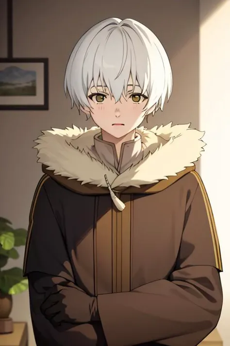 masterpiece, best quality, high quality, <lora:fushi_fumetsu:0.70>, fushi_fumetsu, 1boy, solo, male focus, looking at viewer, fur_trim