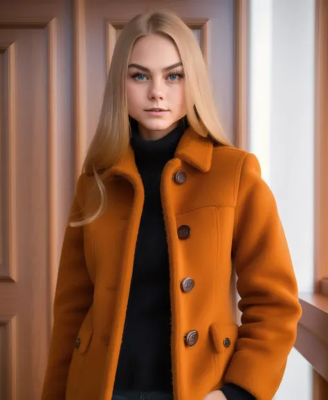 (armani:1)chic coat, nancy , woman ,(8k, best quality, masterpiece:1.2), (realistic, photo-realistic:1.37), ultra high res, ultra-detailed, incredibly beautiful girl,