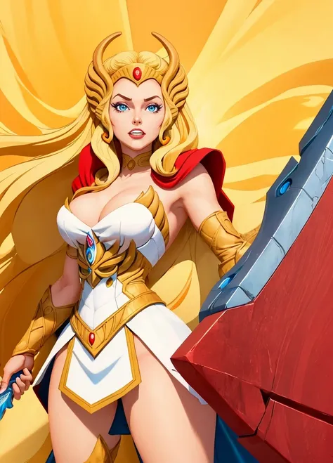 cartoon,(best quality:1.15), (masterpiece:1.17), (detailed:1.15),
SheRaQuiron character, 1girl, bue eyes, rampage, <lora:quiron_SheRa_V2_lora:0.77>