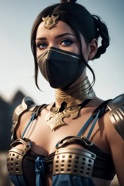 8k, best quality, real picture, intricate details, ultra-detailed, ultra highres, depth field,(photorealistic,realistic:1.2),masterpiece,photo of kitana, armor, mask, blue eyes, braid, hair ornament, solo, sun, blue sky,
best quality, realistic, photorealistic, (intricate details:1.2), (delicate detailed), (cinematic light), clear line, sharp focus, realistic face, detailed face
unity 8k wallpaper, ultra high res, (photorealistic:1.4), looking at viewer <lora:KitanaMKX:1>