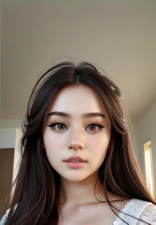 real, photoshoot, realistic, perspective, luminescent, illusion, atmospheric scene, masterpiece, best quality, (detailed beautiful face, detail skin texture, ultra-detailed body:1.1),
<lyco:jadeanh_vylerria_lycoris_01-000001:0.9>, jadeyanh-vylerria, 1girl, solo, realistic, lips, long hair, brown eyes, brown hair, black hair, looking at viewer, portrait