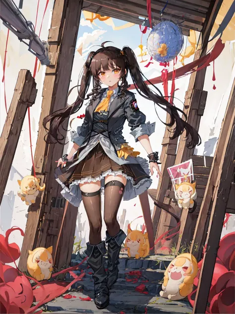masterpiece, best quality, solo, <lora:lil-10:1>, lily bloomerchen, twintails,