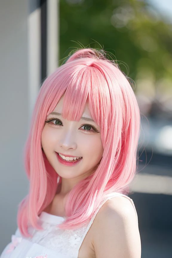 memegirl, <lora:memgirl_v2:1>,
(8k), (best quality), (masterpiece:1.2), (realistic), (photorealistic:1.37),
memegirl, pink_hair, solo, photo_\(medium\), open_mouth