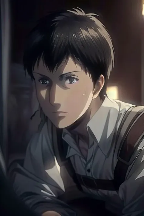 masterpiece,((bestquality)),8k,high detailed,ultra-detailed,depth of field,wide angle,volumetric lighting,Soft illuminaotion,front lighting,top-down,
1boy,<lora:Bertolt_Lora:1>,bertolt,adult,forced smile,global illuminations,Tyndall effect,looking away,
male focus,solo,fetal position,handsome face,<lora:add_detail:1>,otaku room,cheek-to-cheek,